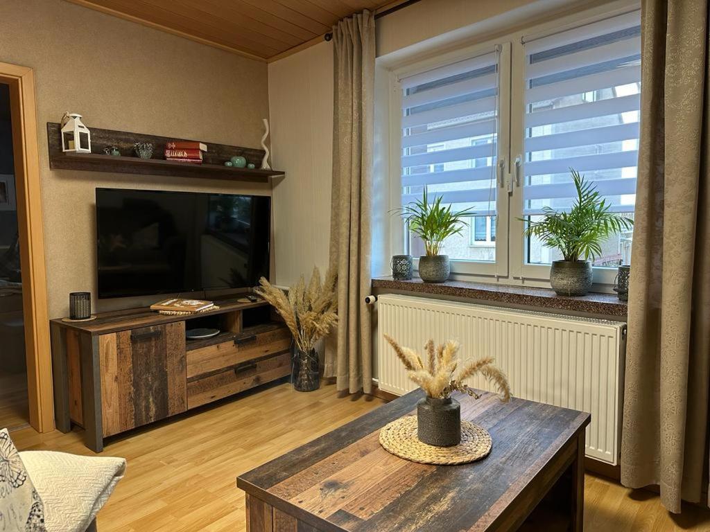 Christels Ferienwohnung 2 In Thale Mit Ueberdachter Terrasse, Kueche Mit Tv & Geschirrspueler Exterior photo